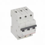MCB RX 6000 - 3P - 400V - 6 A - C curve - prong/fork type supply busbars