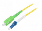 Fiber patch cord | OS2 | LC/UPC,SC/APC | 2m | 9/125um | LSZH | yellow