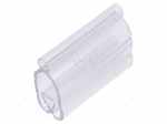 Markers | 8&divide;16mm | PVC | transparent | -30&divide;60&deg;C | PT+30 | UL94V-0 | W: 10mm