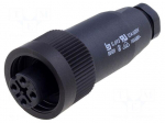 Connector: circular | plug | female | PIN: 4 | 400V | silver plated | 16A