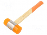 Hammer | 320mm | 698g | 45mm | round | plastic | wood