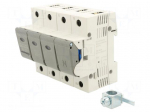 Fuse disconnector | D02 | for DIN rail mounting | 63A | 400V | Poles: 4