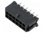 Connector: wire-board | socket | male | PIN: 12 | Micro-Fit 3.0 | 3mm