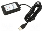 RFID reader | 4.3&divide;5.5V | USB | antenna | Range: 100mm | 88x56x18.5mm