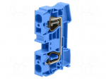 Splice terminal: rail | ST | spring clamp | blue | polyamide | ways: 1