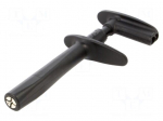 Clip-on probe | pincers type | 20A | black | 1kV | 4mm