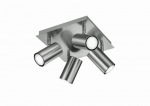 Trio Marley spotlight 4-pc GU10 brushed steel gaismeklis 802430407 4017807231397