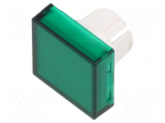 Actuator lens | 22mm | 61 | transparent,green | plastic