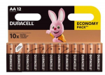 Duracell AA / MN1500 Alkaline LR6 1.5V Batteries 12pcs