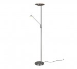 Trio Brantford LED stāvlampa brushed steel  425610207 4017807525229
