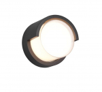 Trio Puno LED sienas lampa round matt black  R27036132 4017807529364