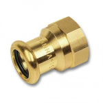 Cu-PRES pāreja 18x3/4"F Cu-PRES pāreja, iek&scaron;ējā vītne (F) 8270g