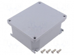 Enclosure: multipurpose | X: 115mm | Y: 140mm | Z: 60mm | ALUBOX | grey