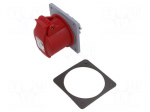 Connector: AC supply 3-phase | socket | female | 32A | 415VAC | IP&S