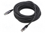 Cable | USB 3.0 | RJ45 plug,USB A plug | nickel plated | 15m | U/FTP