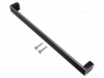 Holder | aluminium | black | H: 30mm | L: 335mm | W: 25mm | handle