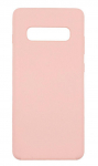 Back panel cover Evelatus Samsung Galaxy S10e Premium Soft Touch Silicone Case Pink Sand
