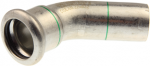 Press 45&deg; Elbow nipple,KAN-therm Inox 15 mm