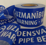 Water Pipe Below Underground Warning Tape 200m