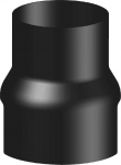 Black steel flue reduction adapter &oslash;180x160