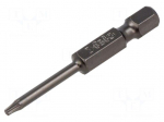 Screwdriver bit | Torx&reg; | TX07 | 1/4" | Overall len: 50mm