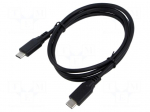 Cable | USB C plug x2 | 1m | Cu | PVC | Interface: 480Mbps