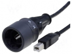 Cable | USB 2.0 | USB A plug,USB B plug | 4m | IP66,IP68,IP69K | 1A