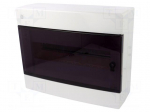 Enclosure: for modular components | IP40 | white | No.of mod: 12