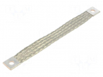 Braids | earthing tape | W: 20mm | 25mm2 | &Oslash;1: 9mm | &Oslash;2: 9mm | 135A | L: 200mm