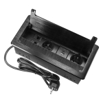 Uued tooted // Gniazdo meblowe wpuszczane w blat z płaskim frezowanym rantem, szczotką przeciwkurzową i przewodem 1,5m, 2x2P+Z (French), 2xUSB (typ A+C; 3,6A), 2xNET, czarne