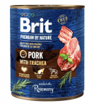 BRIT Premium by nature Pork with Trachea - wet dog food - 800g