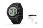 Garmin Approach S62 Smartwatch and CT10 Bundle, Black