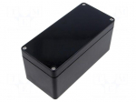 Enclosure: multipurpose | X: 75mm | Y: 160mm | Z: 75mm | polyester | black