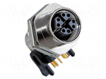 Connector: M12 | 500mA | 30V | 50VAC | socket | female | PIN: 8 | IP67