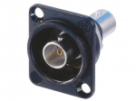 NEUTRIK - BNC - BLACK D-SIZE HOUSING - FEED-THROUGH - ISOLATED