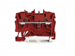 2-conductor through terminal block 2.5 mm&sup2;, red