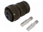 Connector: military | plug | female | PIN: 2 | VG95234 | 135A | crimped