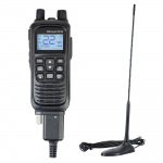 PNI Escort HP 82 portable CB radio station kit, multi standard, 4W, 12V, AM-FM with PNI Extra 45 CB antenna with magnet