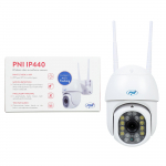 PNI IP440 WiFi PTZ wireless video surveillance camera, 4MP, digital zoom, micro SD slot, stand-alone, motion detection alarm, motion tracking