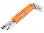 Wrench: hex key-set | spherical | long | 8pcs.