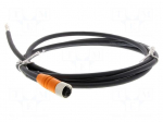 Cable: for sensors/automation | M12 | PIN: 4 | straight | 5m | PUR