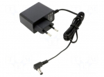 Power supply: switching | mains,plug-in | 12VDC | 1A | 12W | 84% | angled