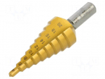 Drill bit | step,conical,multistep | &Oslash;: 4&divide;20mm