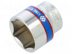 Socket spanner | 24mm | 3/8" | Socket bit length: 32mm | short