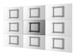 TV bracket NEOMOUNTS  WL95-800BL1 Videowall wall mount - 42-70" - max 35 kg - VESA 200x200-600x400 - d 7,8-26,6 cm - push-to-pop-out - micro adjustment