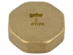 Splice terminal: stopper | hexagonal | brass CW617N | BR