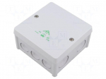 Enclosure: junction box | X: 102mm | Y: 102mm | Z: 57mm | IP66 | grey | ABOX