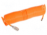 Compressed air hose | PE | L: 10m | max.16bar | &Oslash;int: 5mm | &Oslash;out: 8mm