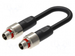 Cable: for sensors/automation | M12 | PIN: 8 | 3m | 60VDC | 50VAC | 0.5A