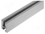 Profiles for LED modules | transparent | flat | 2m | aluminium
